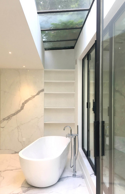 Luxembourg modern-badezimmer