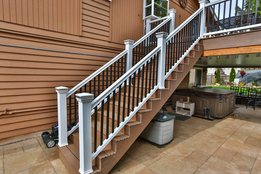 Inspiration for a rustic deck remodel in Seattle