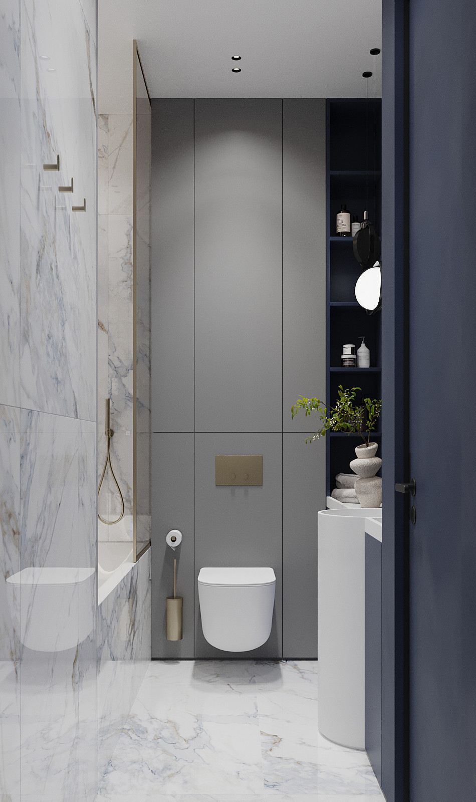 Брутальный интерьер квартиры 85 кв.м. в Москве. Проект