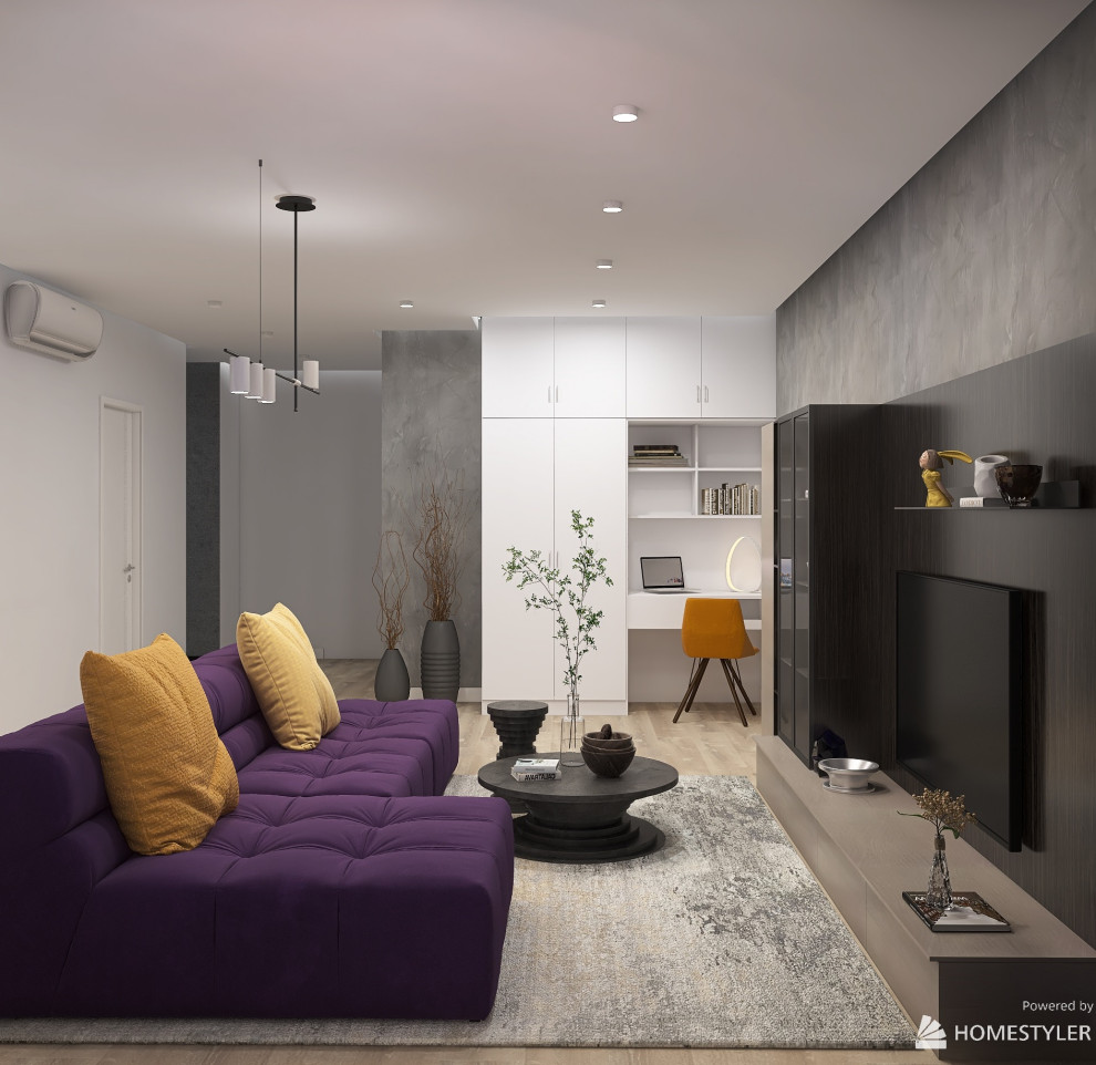 Проект двухкомнатной квартиры в современном стиле