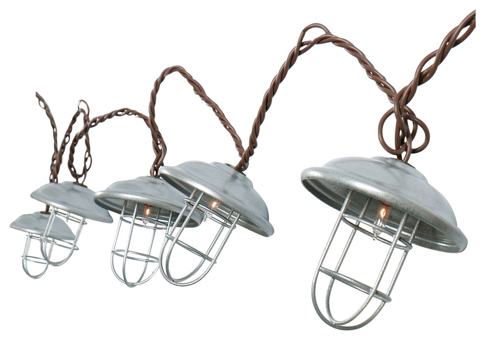Metal Cage String Lights Industrial Outdoor Rope And String Lights