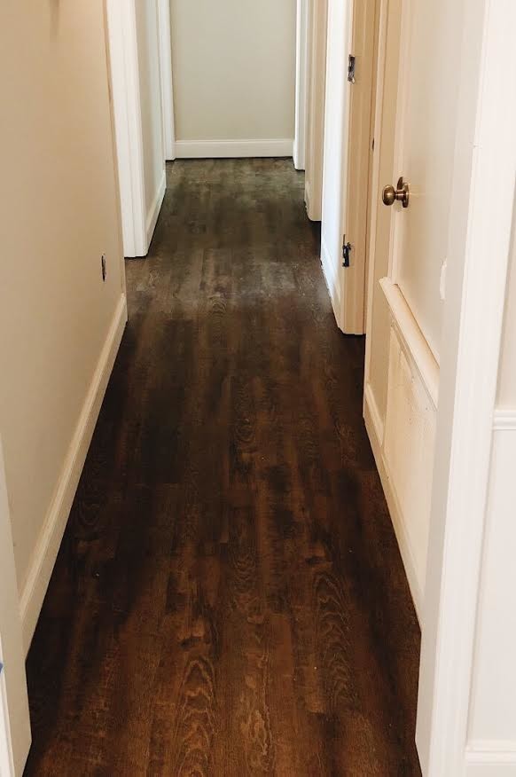 Hallway - rustic hallway idea in Jackson