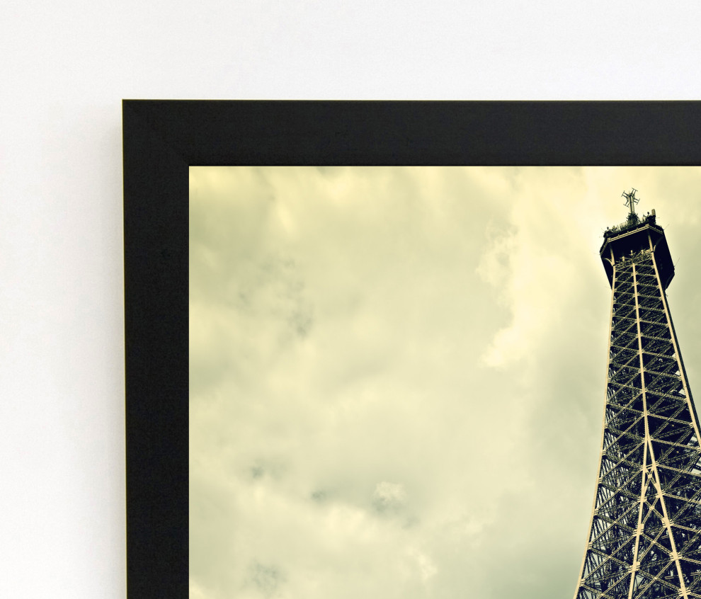 Wide Black Wood Poster Frame, 24x30 Contemporary Prints And Posters