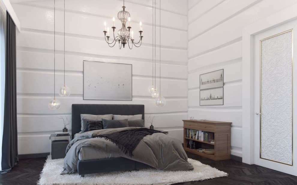 Шале со спа-зоной и бассейном из лафета кедра и бетона