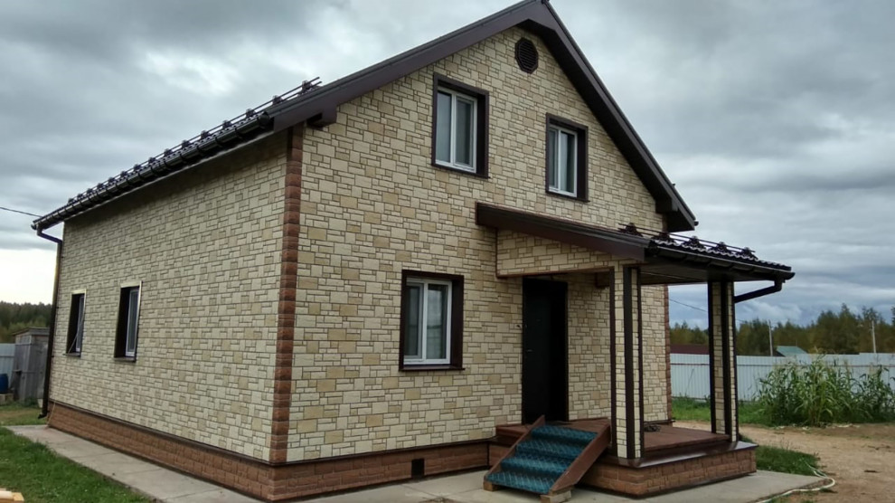 Фасады домов с материалами Docke