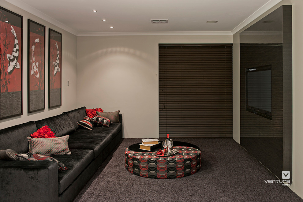 Photo of an asian home theatre in Perth.