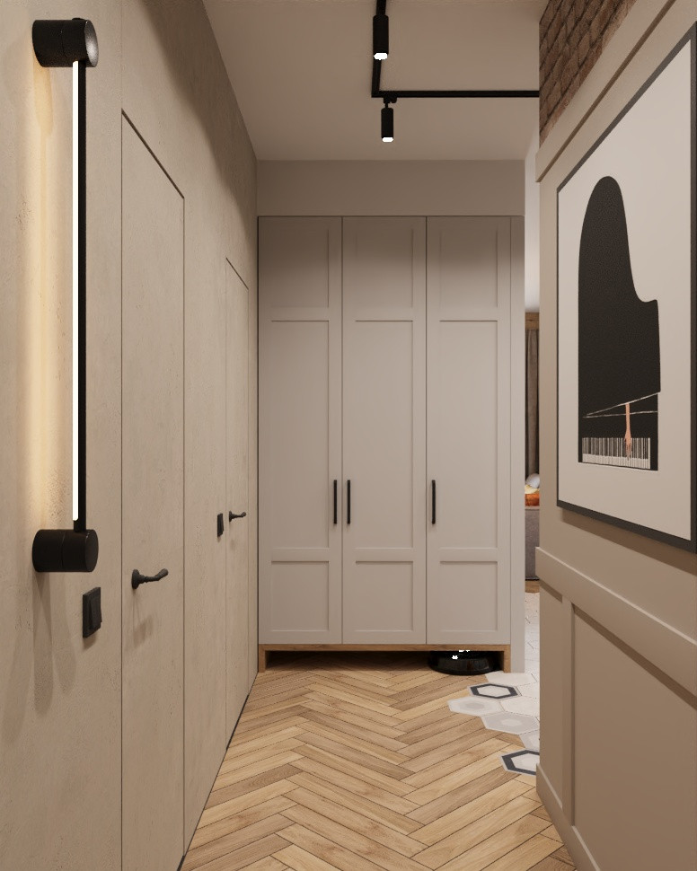 Проект квартиры для девушки 67 кв.м