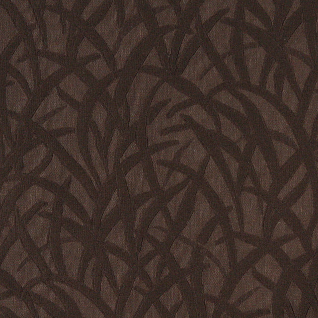 Brown Blades Of Grass Woven Matelasse Upholstery Grade Fabric By The Yard
