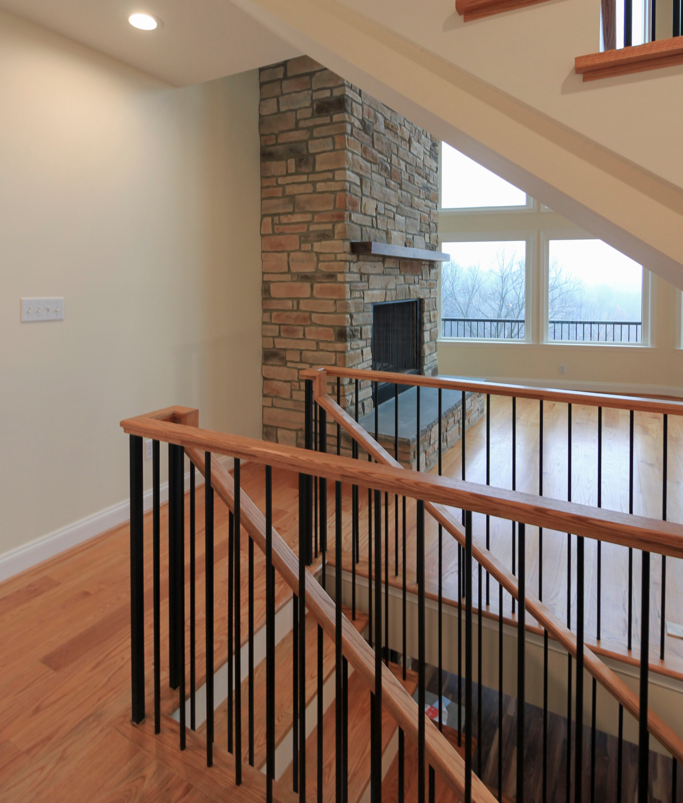 97_Airy Straight-Floating Staircase in Transitional-Mountain Home, Luray, VA 228
