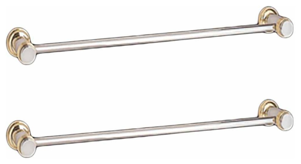 Chrome Spectrum Brass Towel Bars for Bathroom 32 Inch Transitional