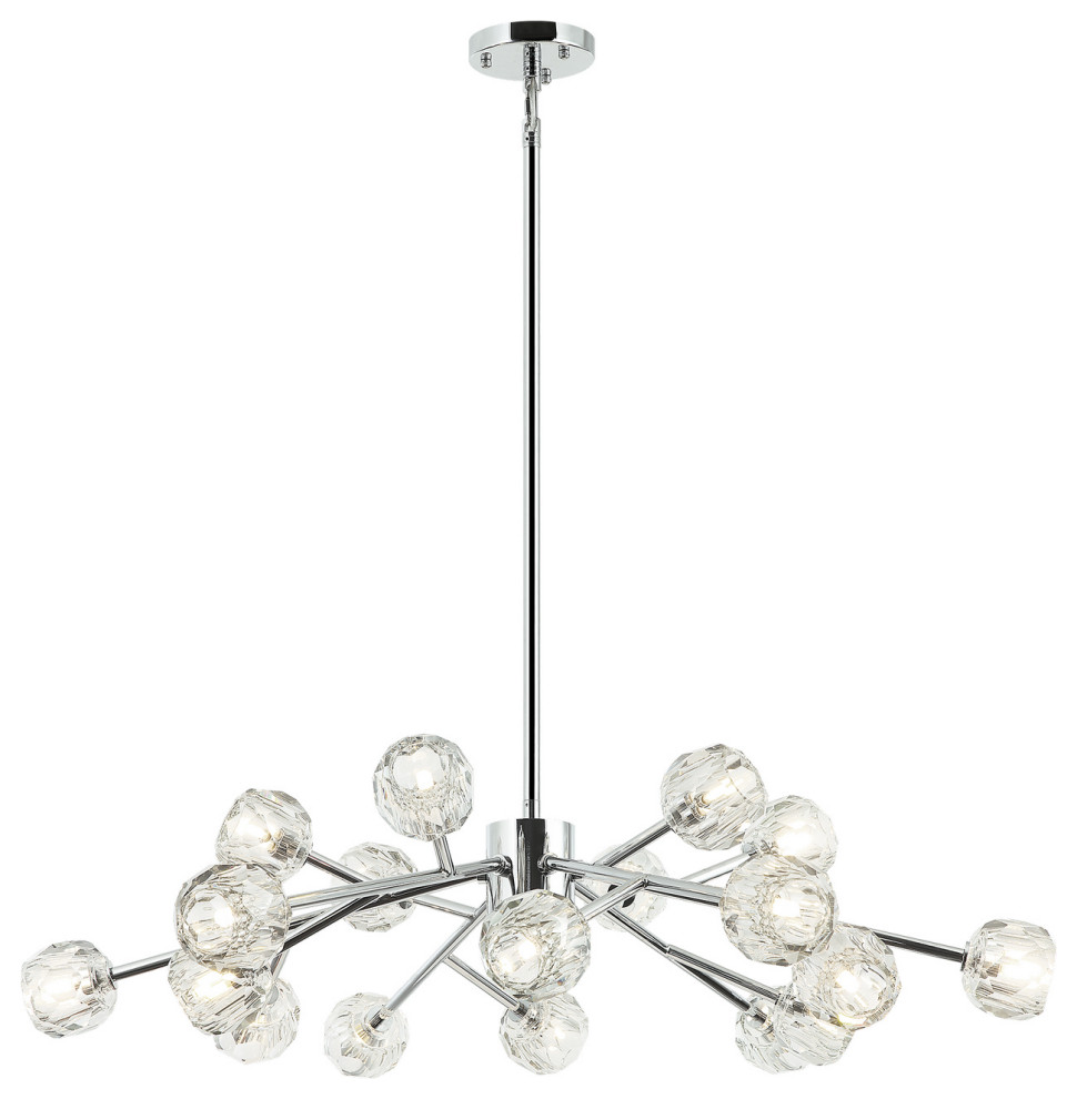 Matteo Lighting C61418CH Pendant, Chrome Finish Contemporary