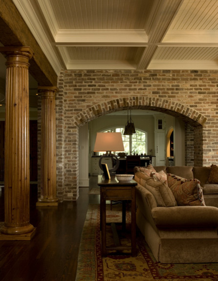 Design ideas for a traditional living room in Charleston.