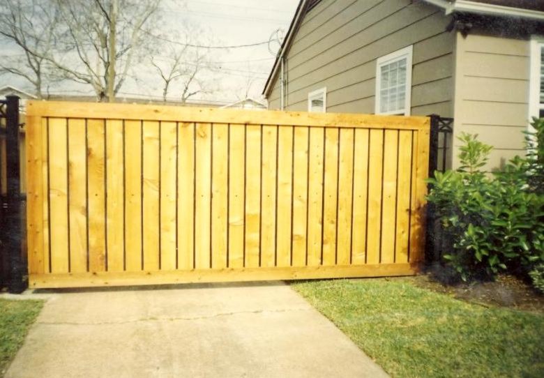 Wood Fence and Gates - Traditional - Landscape - Houston - by Custom