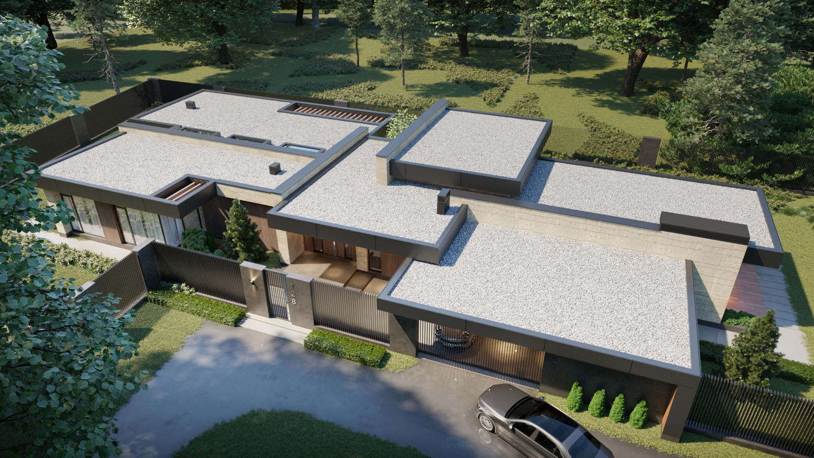 Проект одноэтажного индивидуального жилого дома. МО, Одинцовский р-н, д. Чигасов