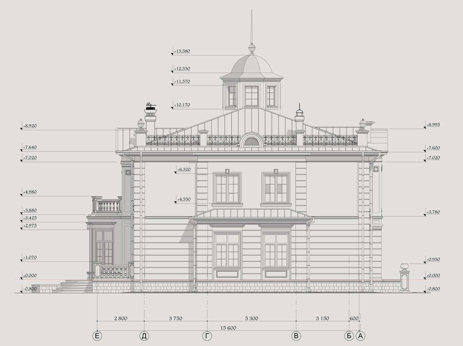 Боковой фасад