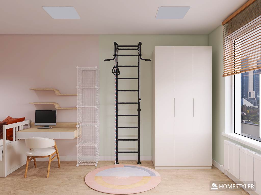 Двухкомнатная квартира для психолога с двумя детьми