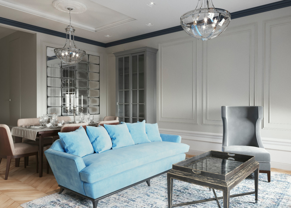 Роскошь и функциональность – секрет современной кухни-гостиной