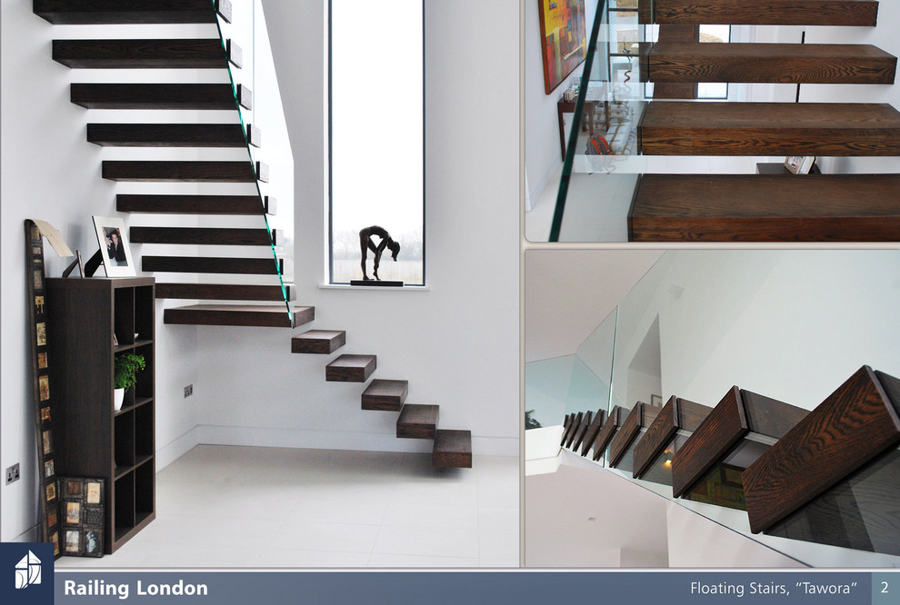 Contemporary staircase in London.