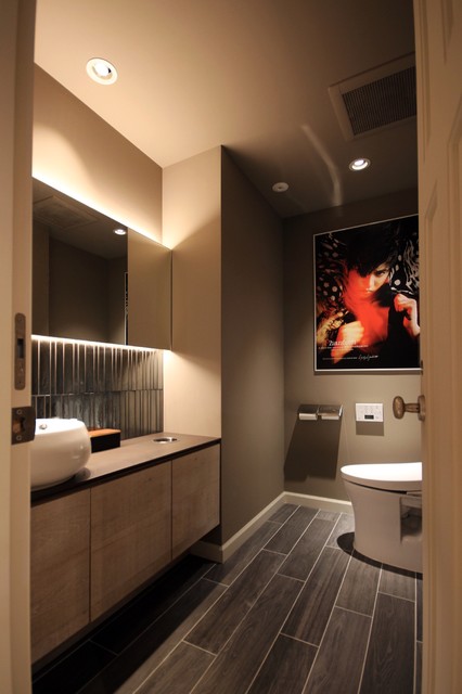 LAVATORY contemporaneo-bagno-di-servizio