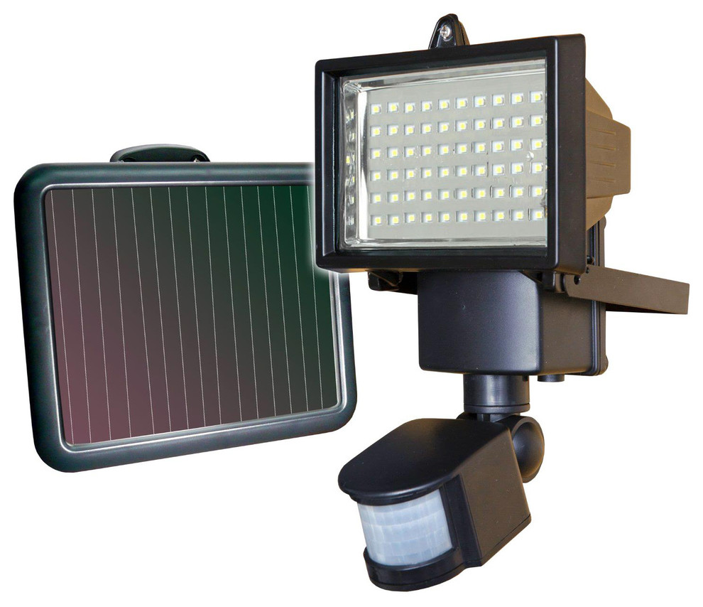 LED Solar-Powered Flood Light With Motion Sensor