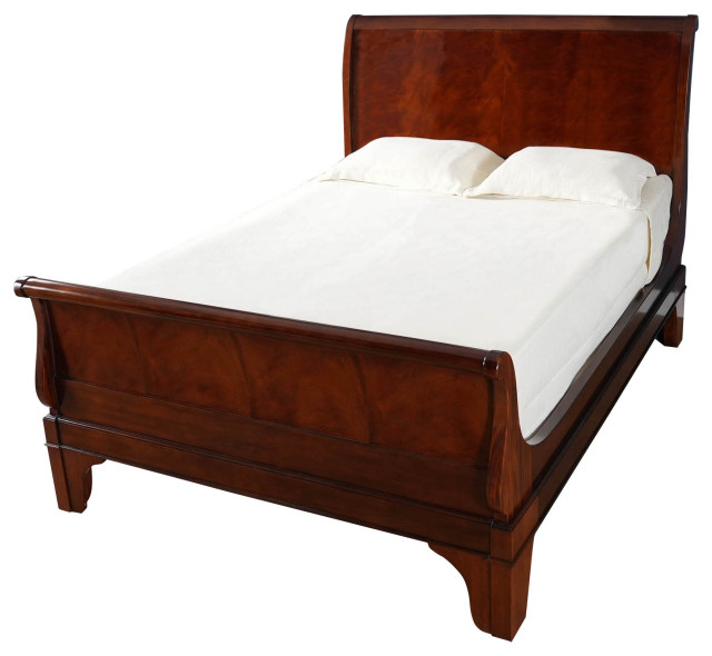 Mahogany Sleigh Bed, Queen Traditional Sleigh Beds by Niagara Furniture Houzz