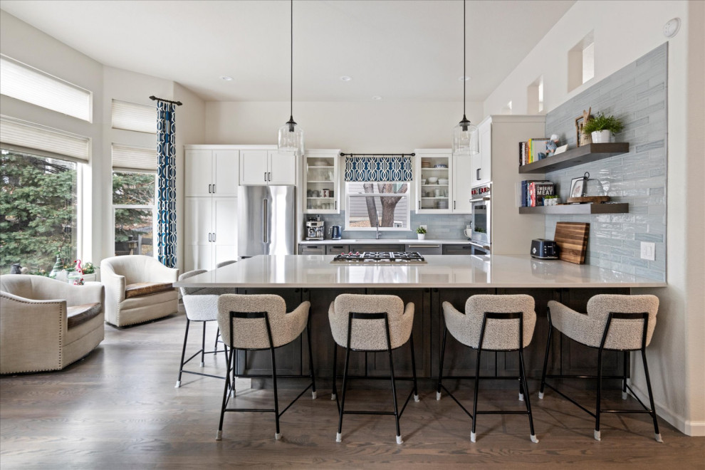 Kitchen - transitional kitchen idea in Denver