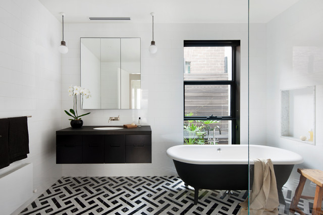 Albert Park House modern-badezimmer