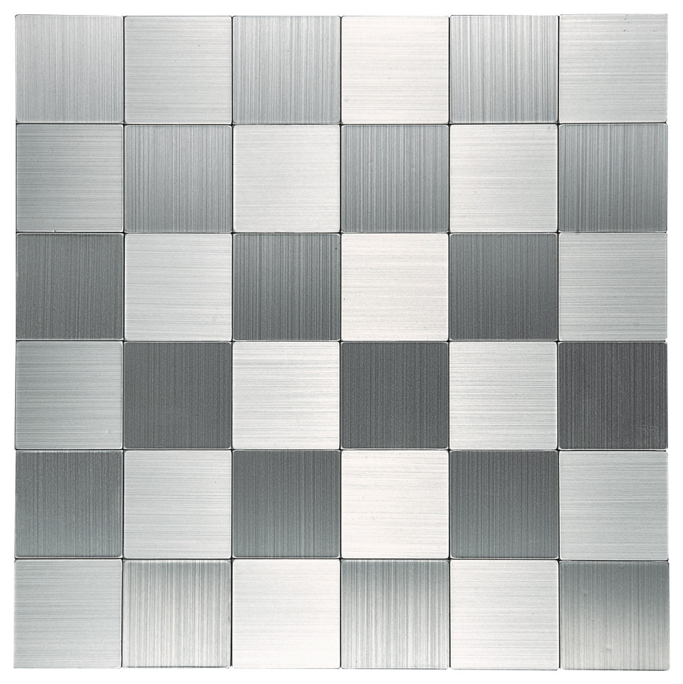 Pack of 10 Tiles 12x12 Pack of 10 Tiles 12x12 A16030 Brushed Stainless Steel in Square Art3d Peel and Stick Metal Backsplash Tile Pack of 10 Tiles 12x12 Pack of 10 Tiles 12x12 A16030 Brushed Stainless Steel in Square Art3d Peel and Stick Metal Backsplash Tile