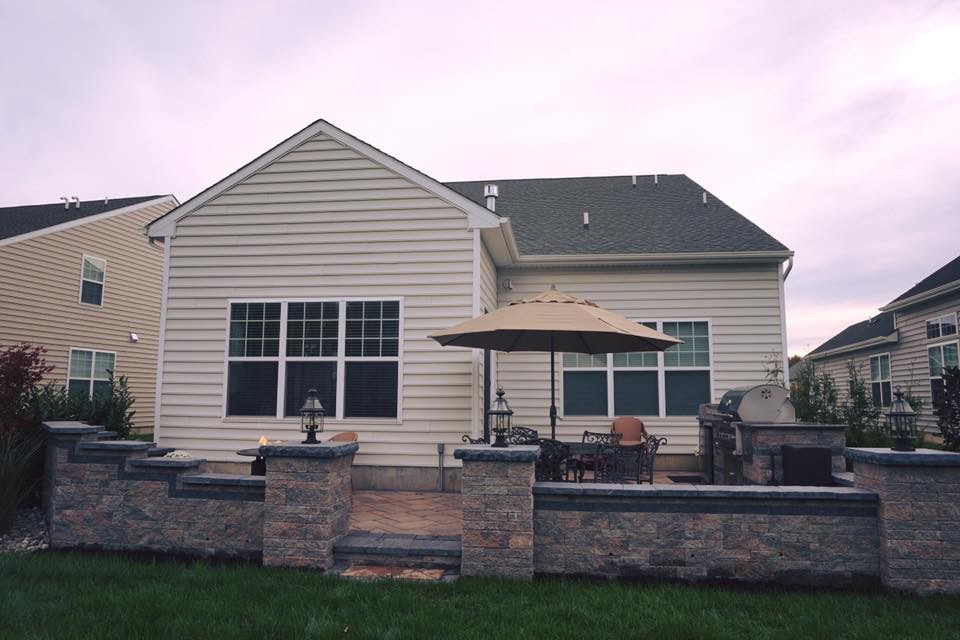 Howell NJ: Patio, Kitchen, Water feature & Firepit