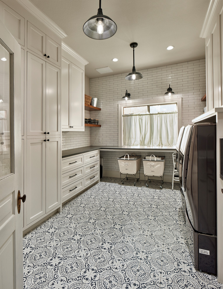 Modern Farmhouse Residence - French Country - Laundry Room - Dallas ...