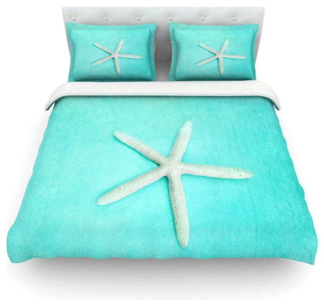Sylvia Cook Starfish Cotton Duvet Cover Tropical Covers Sylvia Cook Starfish Cotton Duvet Cover Tropical Covers And Sets By Kess Global Inc