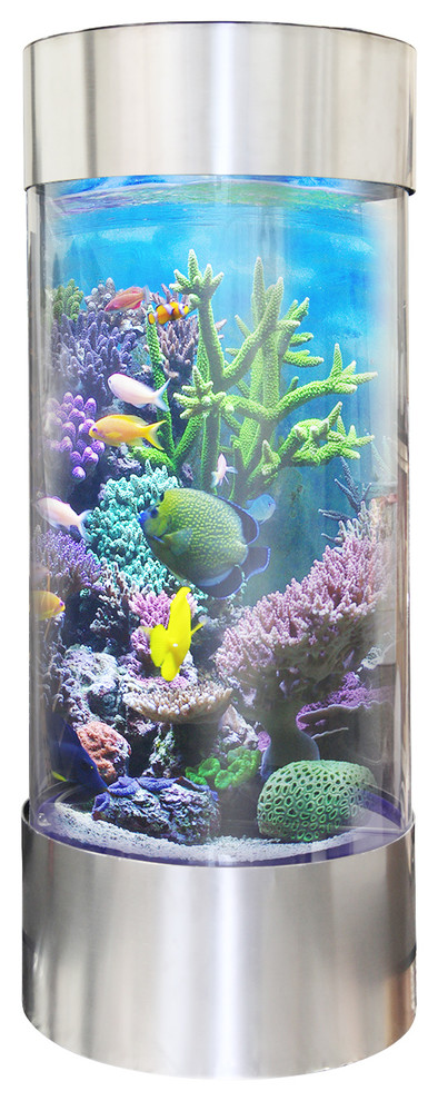 Vepotek Full Acrylic 360 Cylinder Aquarium Tank, 70 Gallons