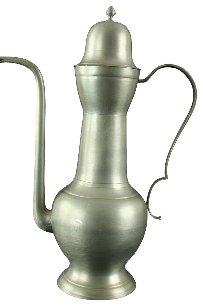 Consigned Vintage French Pewter Pitcher Tea Pot