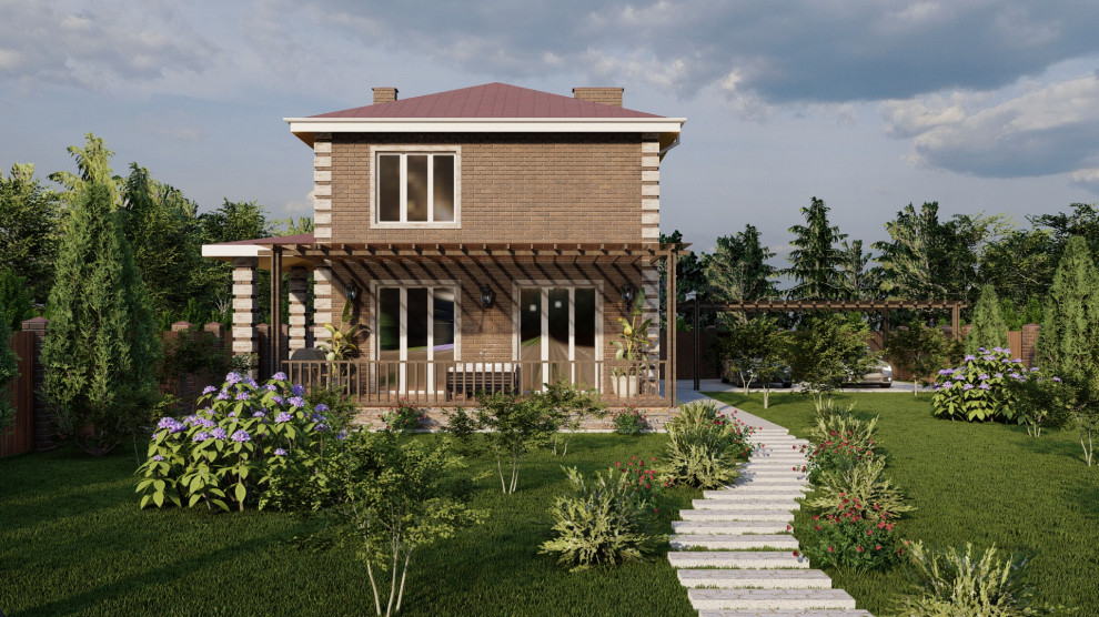 Двухэтажный дом 220 квм