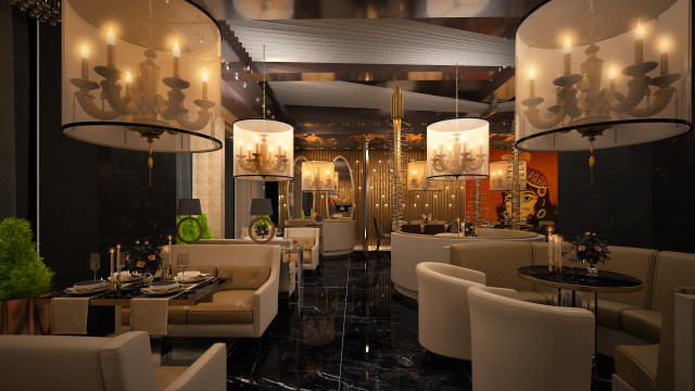 Jam-e-Jam Restaurant eclectic-dining-room