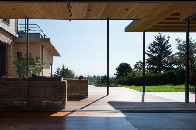 Plein cadre trendy-terrasse