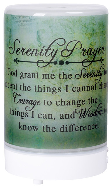 Essential Oil Diffuser, "Serenity Prayer God Grant Me"