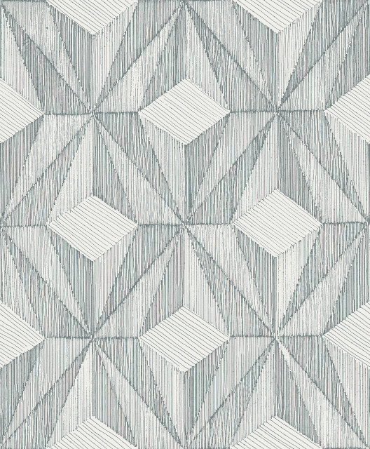 Paragon Slate Geometric Wallpaper - Contemporary - Wallpaper - by ...