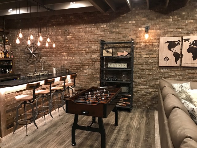 Unfinished basement / man cave / sports bar : r/hometheater