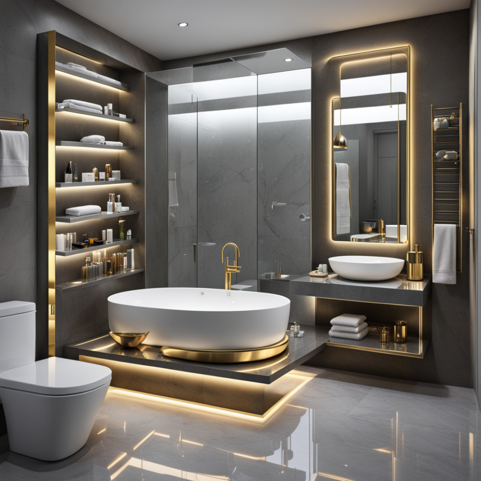 Ванная комната созданная ИИ