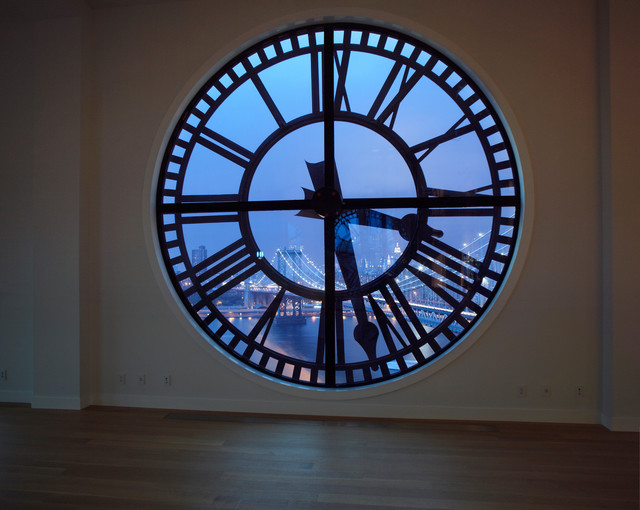 Dumbo Clocktower Penthouse Contemporary Living Room New York by