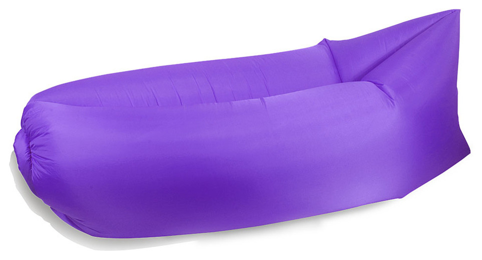 Bubble Bag Inflatable Lounge Chair and Sleeper, Purple