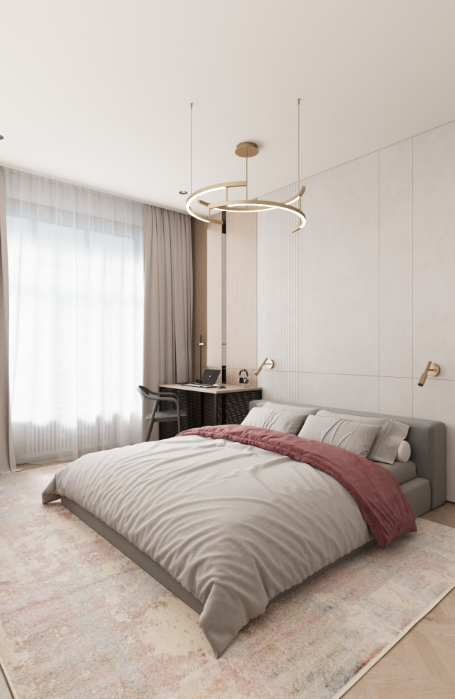 Современный минимализм спальня 1