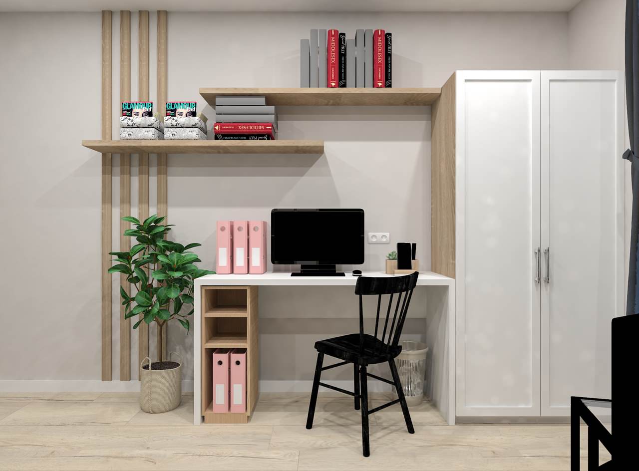 Визуализация кабинетной зоны из проекта