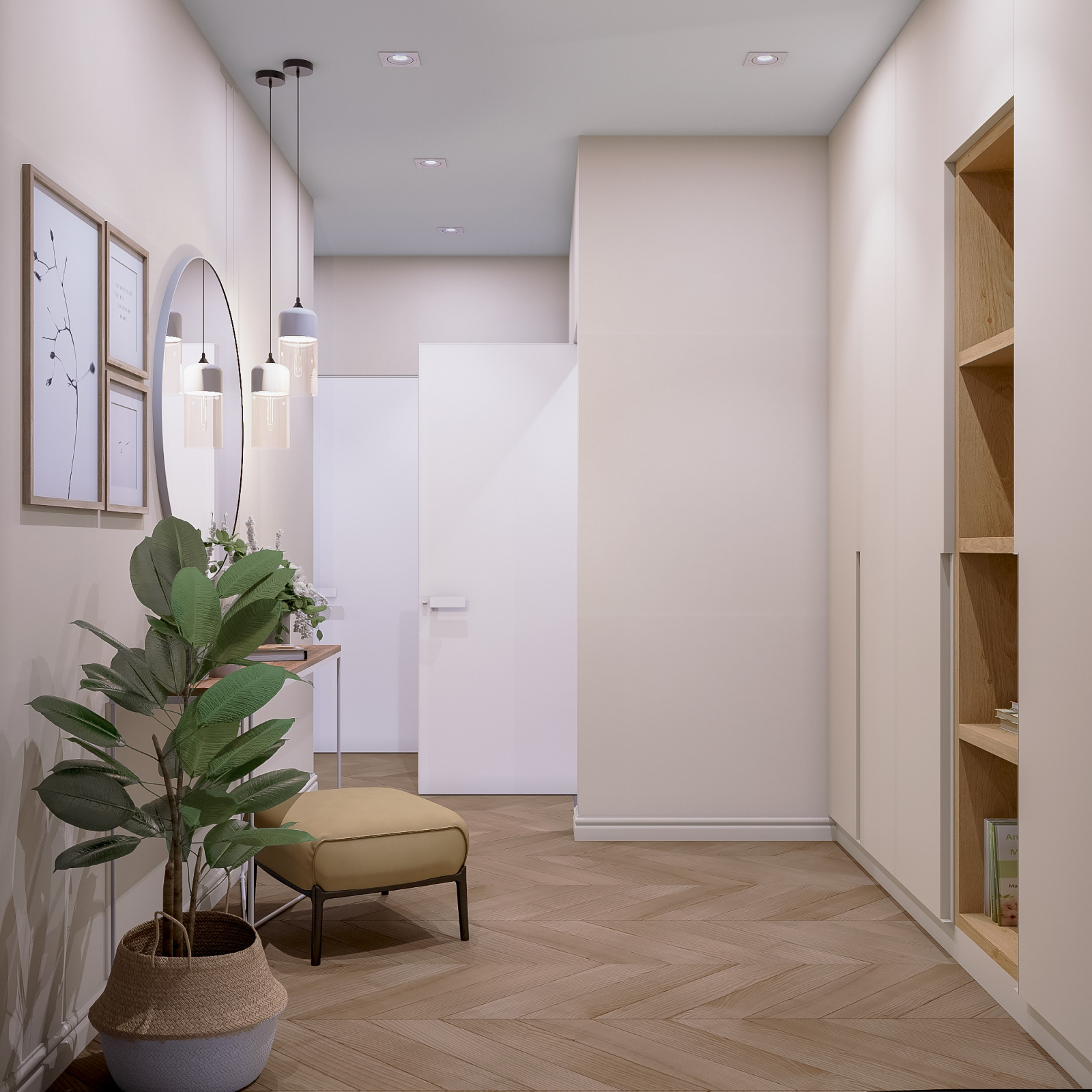 Светлая квартира в скандинавском стиле