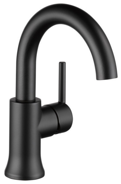 Delta Trinsic Single Handle Bathroom Faucet Matte Black 559ha Bl Delta Trinsic Single Handle Bathroom