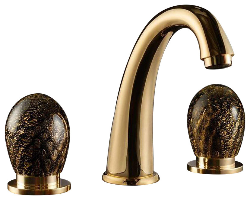 Murano Luxury 3-hole Bathroom Faucet, Without pop-up drain