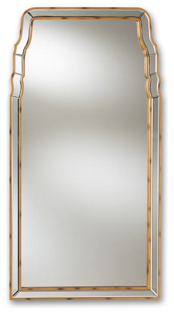 Alice Contemporary Queen Anne Style Antique Gold Finished Accent Alice Contemporary Queen Anne Style Antique Gold Finished Accent Wall Mirror Mirrors By Hedgeapple