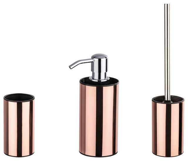 Detroit 3-Piece Copper Bathroom Accessories Set