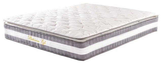 13" Plush Pillow Top Hybrid Memory Foam and Spring Mattress, Queen